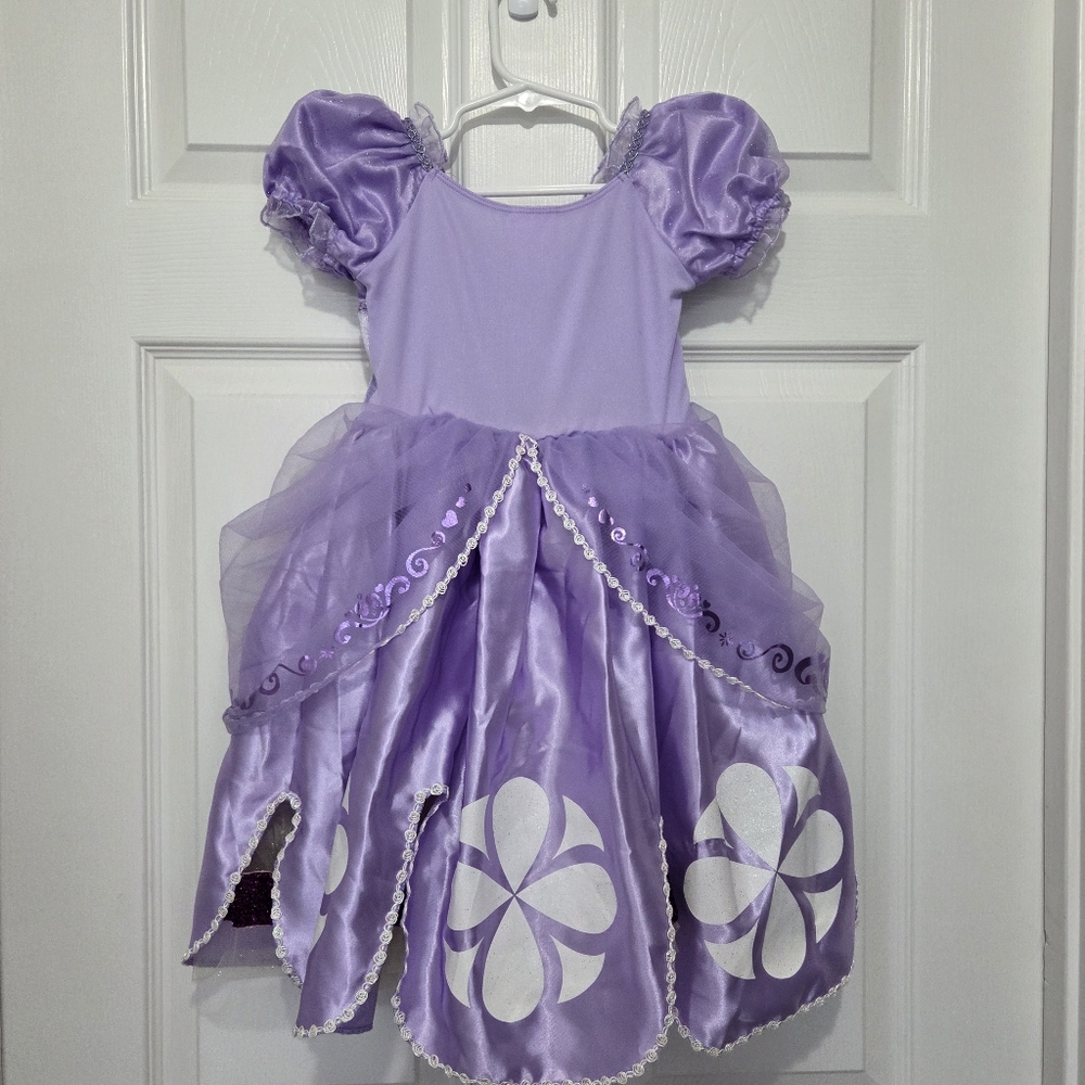 Disney Store Princess Sofia The First Purple Dress Halloween Costume Set Size 3 - Picture 6 of 15